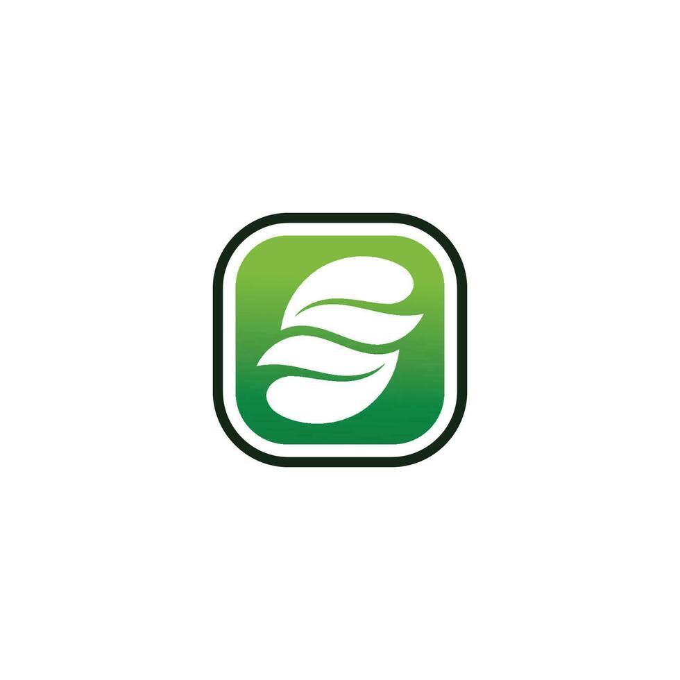 boom blad vector logo ontwerp, milieuvriendelijk concept.