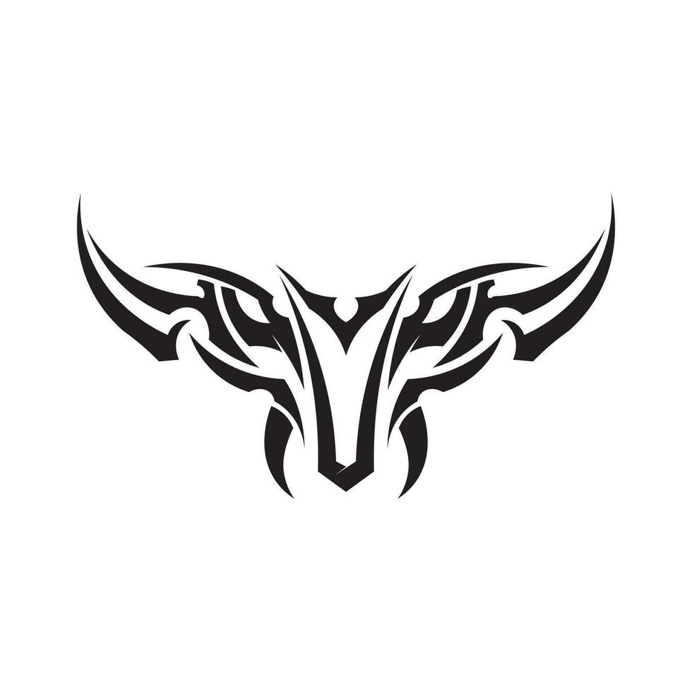 zwart tribal vector logo ontwerp icoon en teken tribal