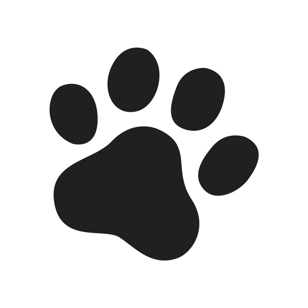 hond poot vector voetafdruk icoon logo kat Frans bulldog symbool tekenfilm teken illustratie tekening grafisch