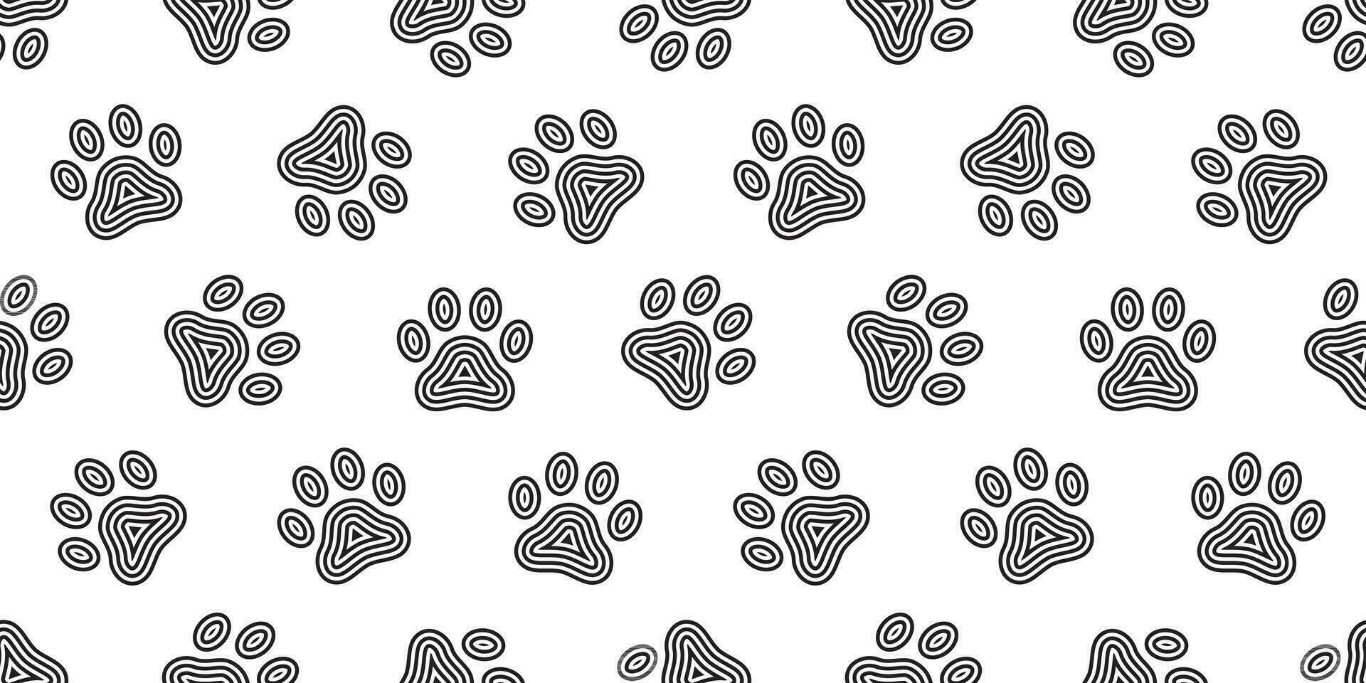 hond poot naadloos vector voetafdruk patroon katje puppy gestreept tegel achtergrond herhaling behang illustratie tekenfilm geïsoleerd