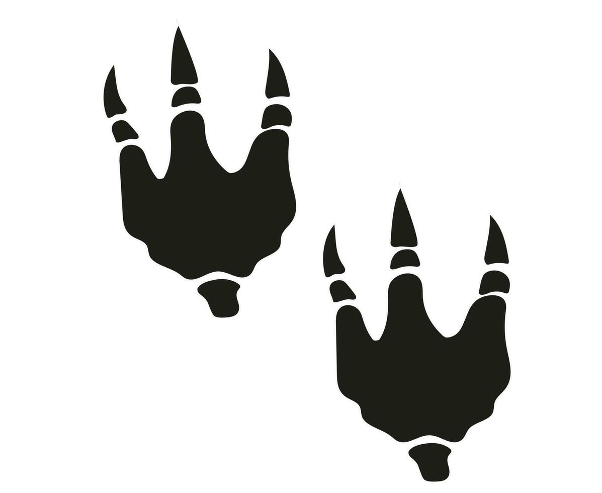 hand- getrokken draak poot tatoeëren. vector