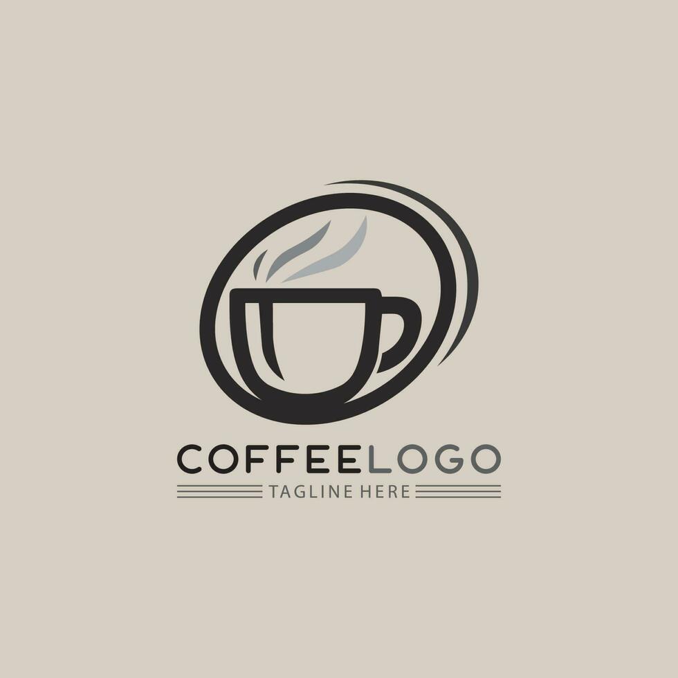 koffiekopje logo sjabloon vector