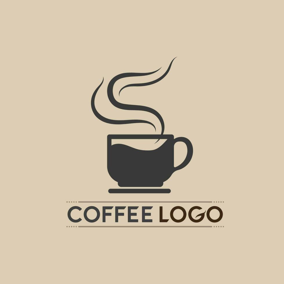 koffiekopje logo sjabloon vector