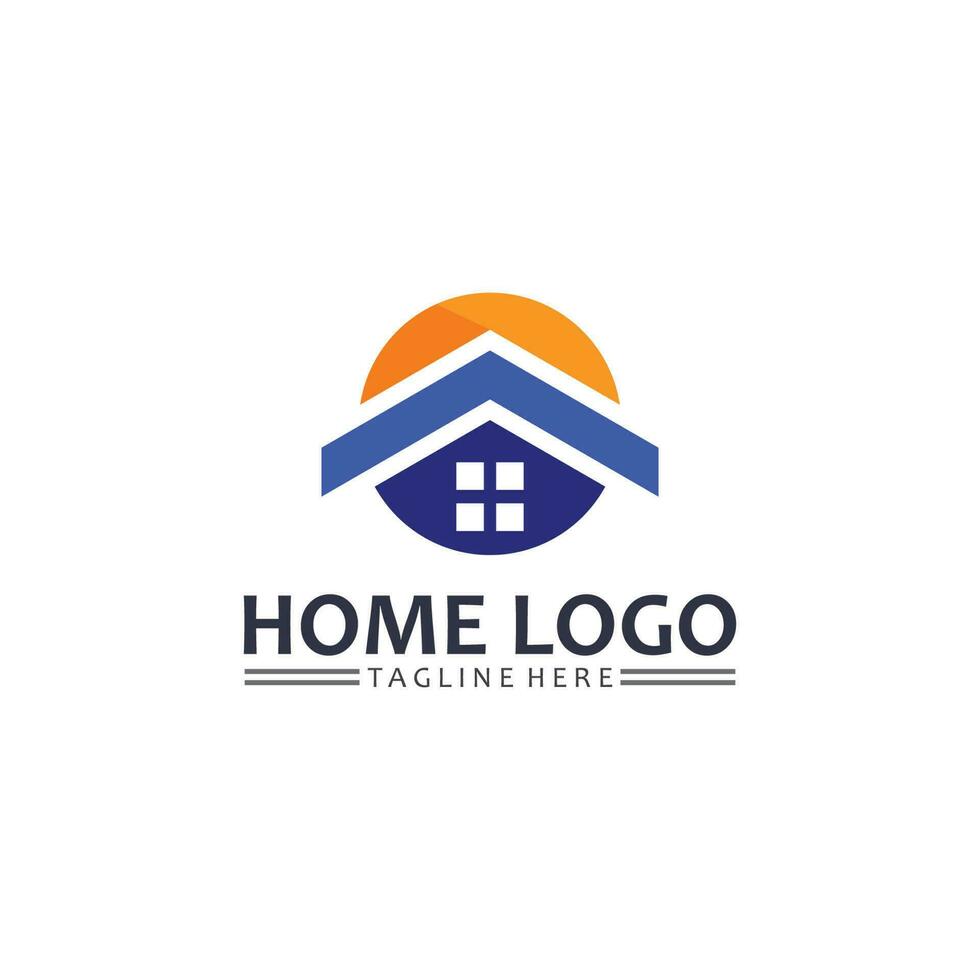 huis en huis logo ontwerp veteraan, logo , architectuur en gebouw, ontwerp eigendom , blijven Bij huis landgoed bedrijf logo, bouw grafisch, icoon huis logo vector