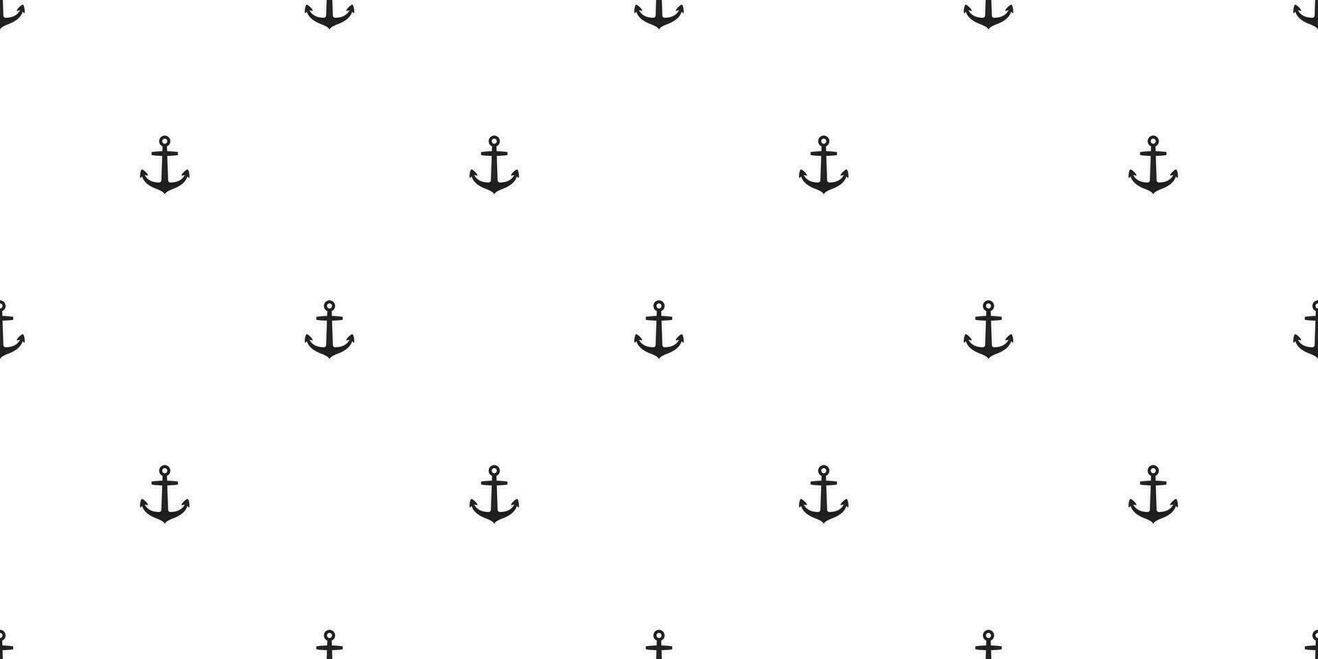 anker naadloos patroon vector boot maritiem nautische roer zee oceaan geïsoleerd behang