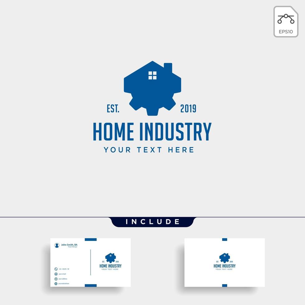 stad industrie logo ontwerp huis fabriek vector pictogram geïsoleerd
