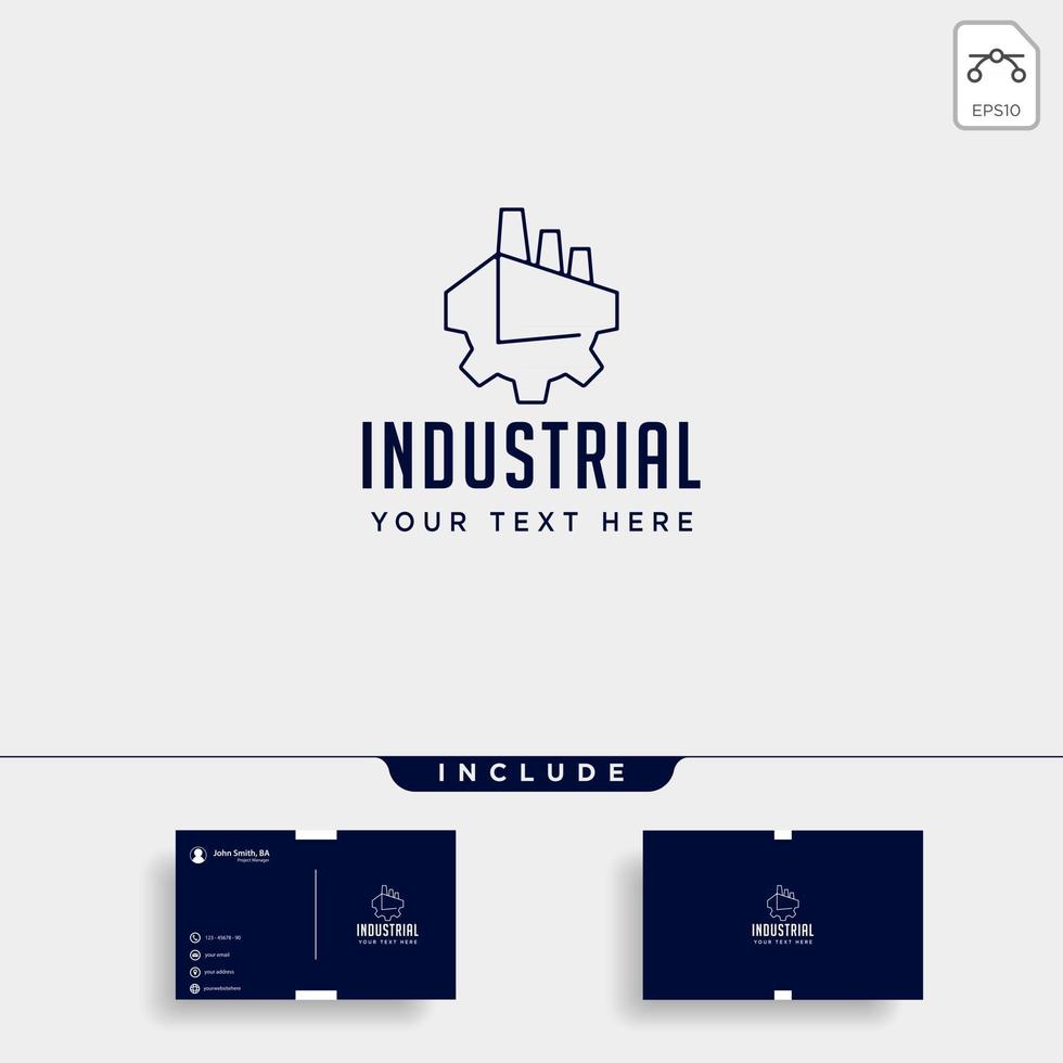 versnelling fabriek logo ontwerp industriële vector pictogram element geïsoleerd