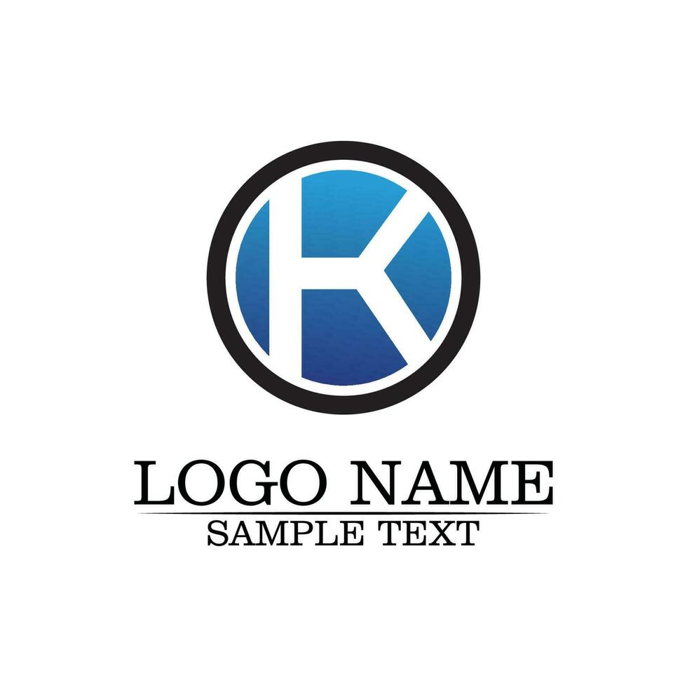 k letter k logo ontwerp en vector