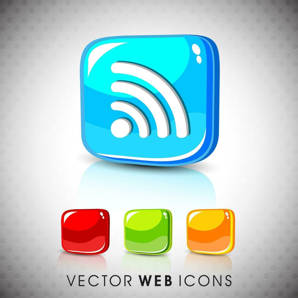 glanzend web pictogrammen. vector