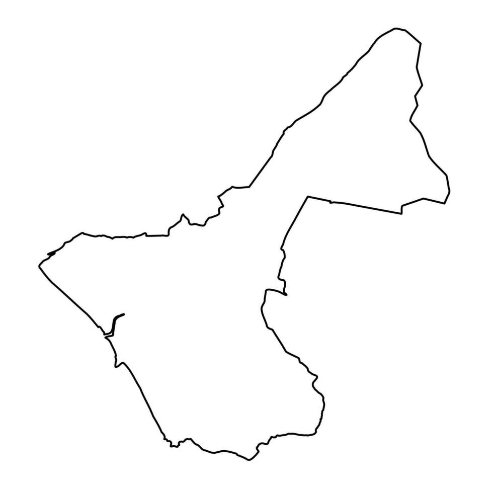 wijk van haven talbot kaart, wijk van Wales. vector illustratie.