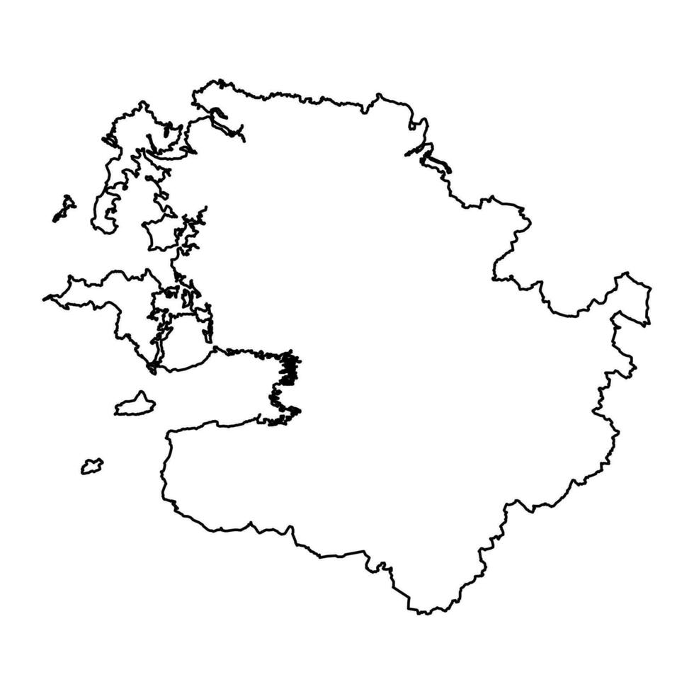 provincie mayo kaart, administratief provincies van Ierland. vector illustratie.