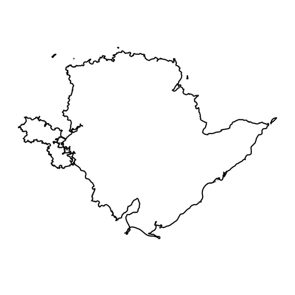 Anglesey kaart, wijk van Wales. vector illustratie.