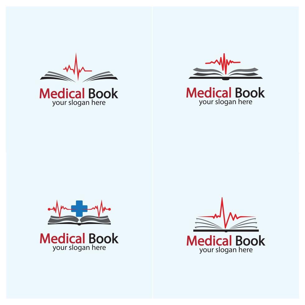 medische boek logo pictogram ontwerp vector