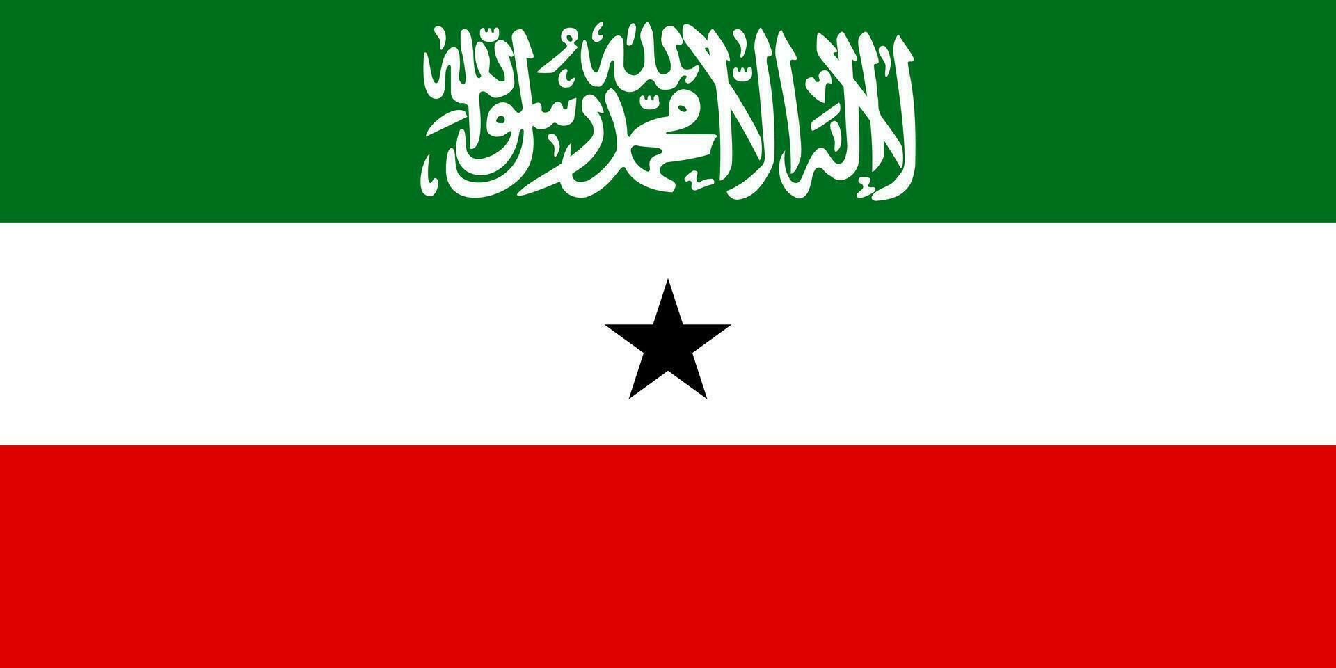 vlag van Somaliland, officiële kleuren en verhoudingen. vectorillustratie. vector