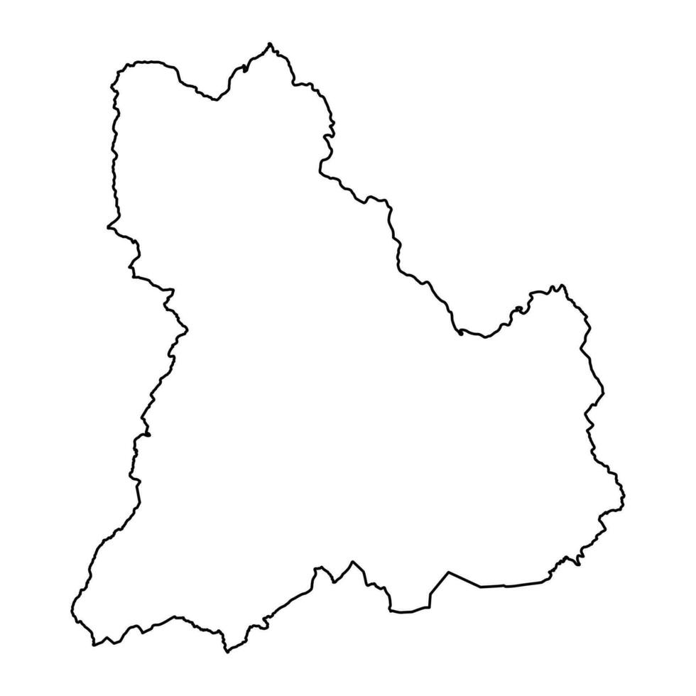 Brecknockshire kaart, wijk van Wales. vector illustratie.