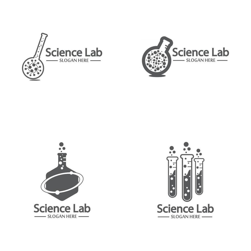 laboratorium logo en symbool vector