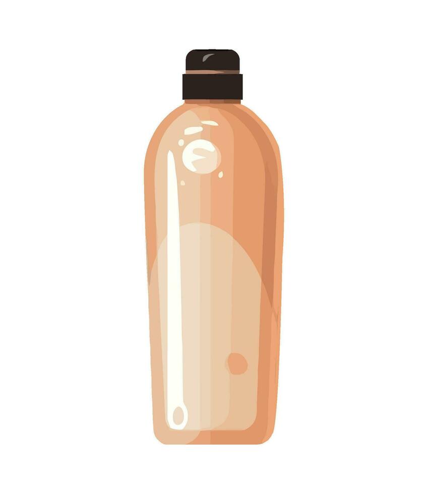 plastic fles vector icoon vloeistof geneeskunde illustratie.