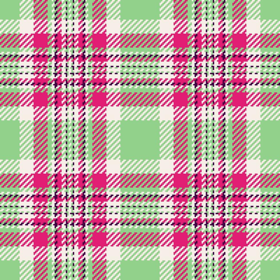 achtergrond vector kleding stof van controleren textiel patroon met een plaid structuur Schotse ruit naadloos.