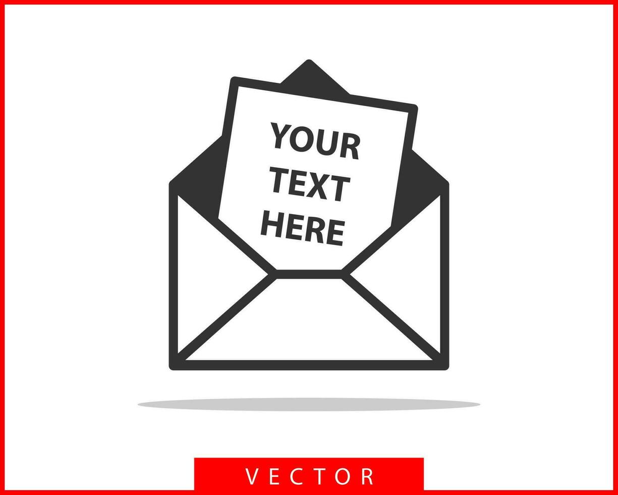 envelop pictogrammen brief. omhullen icoon vector sjabloon. mail symbool element. mailing etiket voor web of afdrukken ontwerp.