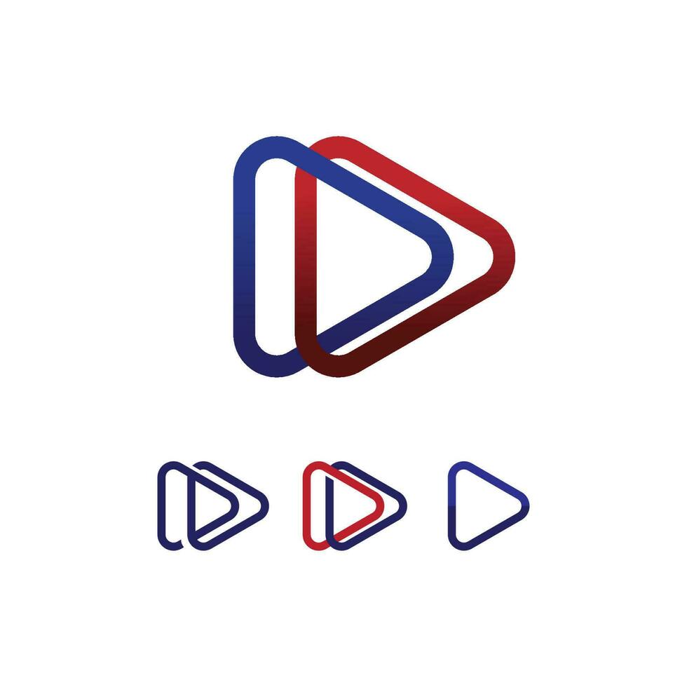 pijl logo ontwerp vector voor muziek, media, spelen, digitale audio en snelheid, financiën, bedrijfssjabloon logo