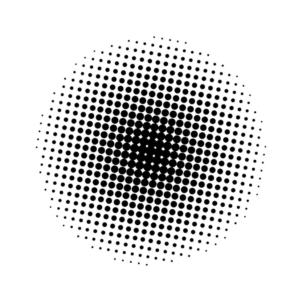 halftone cirkel vector geïsoleerd Aan wit achtergrond