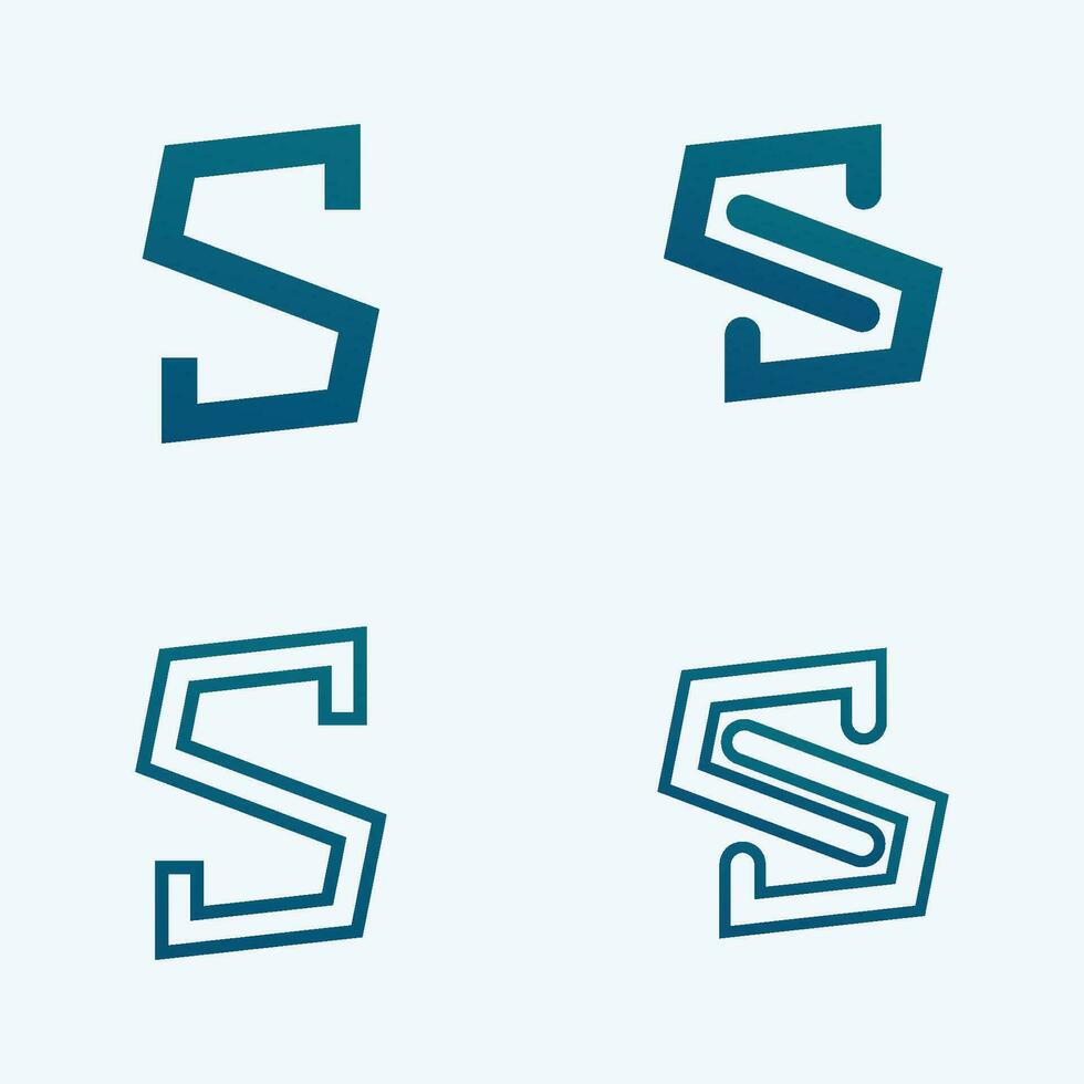 zakelijke zakelijke brief s logo ontwerp vector. vector
