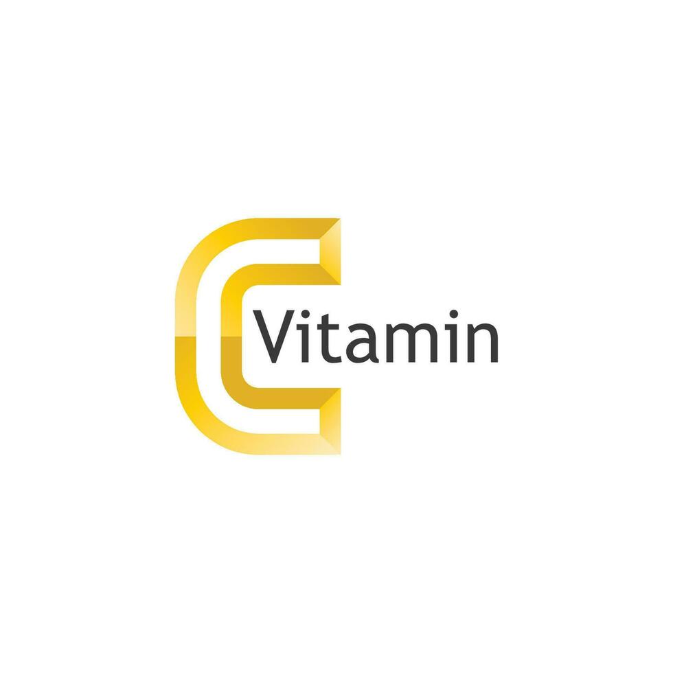 c-logo voor vitamine- en lettertype-c-briefidentiteit en ontwerpbedrijf vector