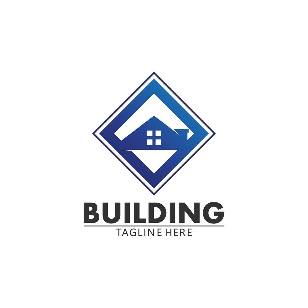 onroerend goed en huis gebouwen vector logo pictogrammen sjabloon