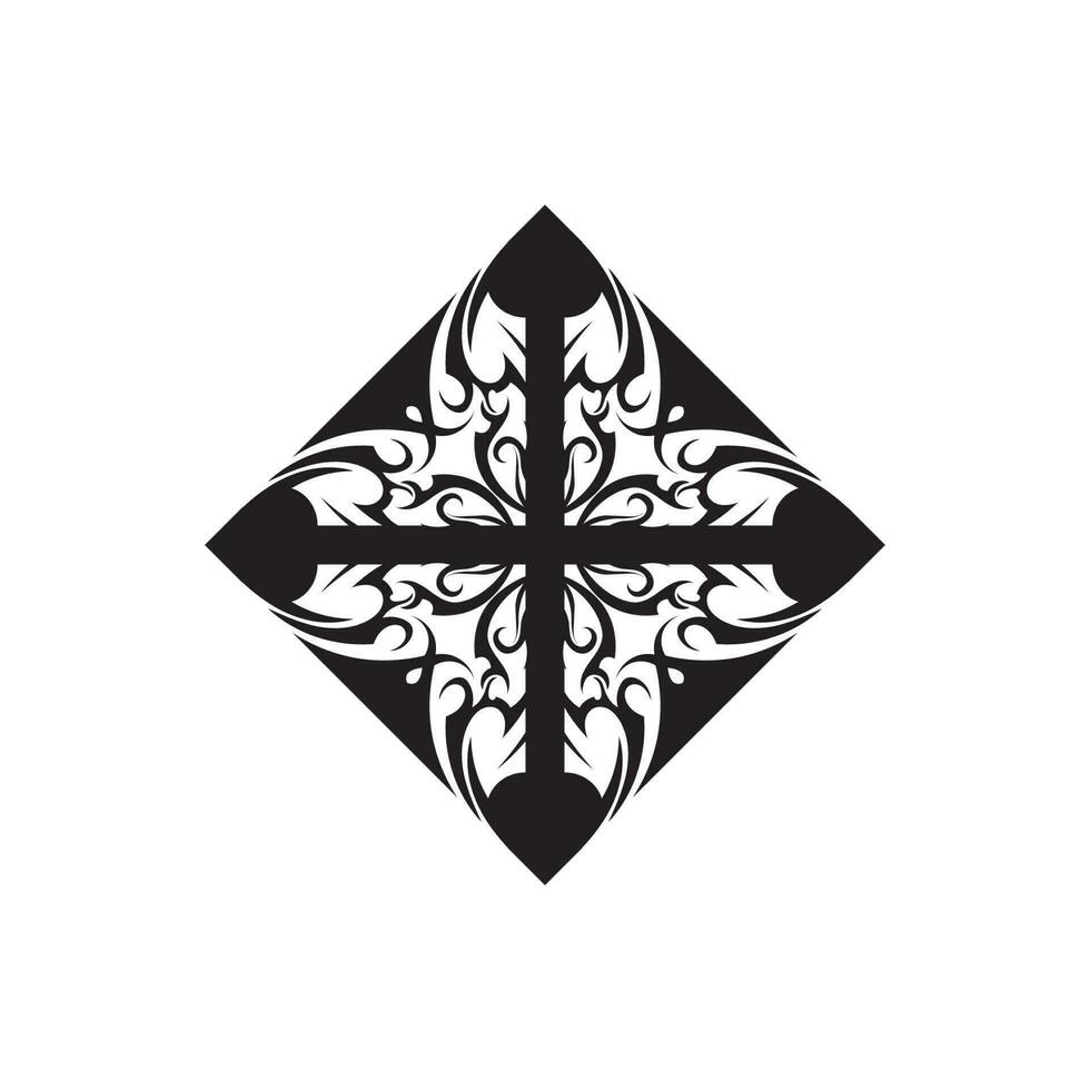 tribal etnische tattoo pictogram vector illustratie ontwerp logo
