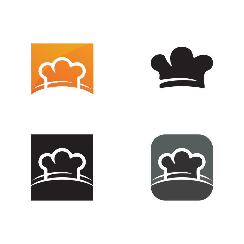 hoed chef-kok logo sjabloon vector