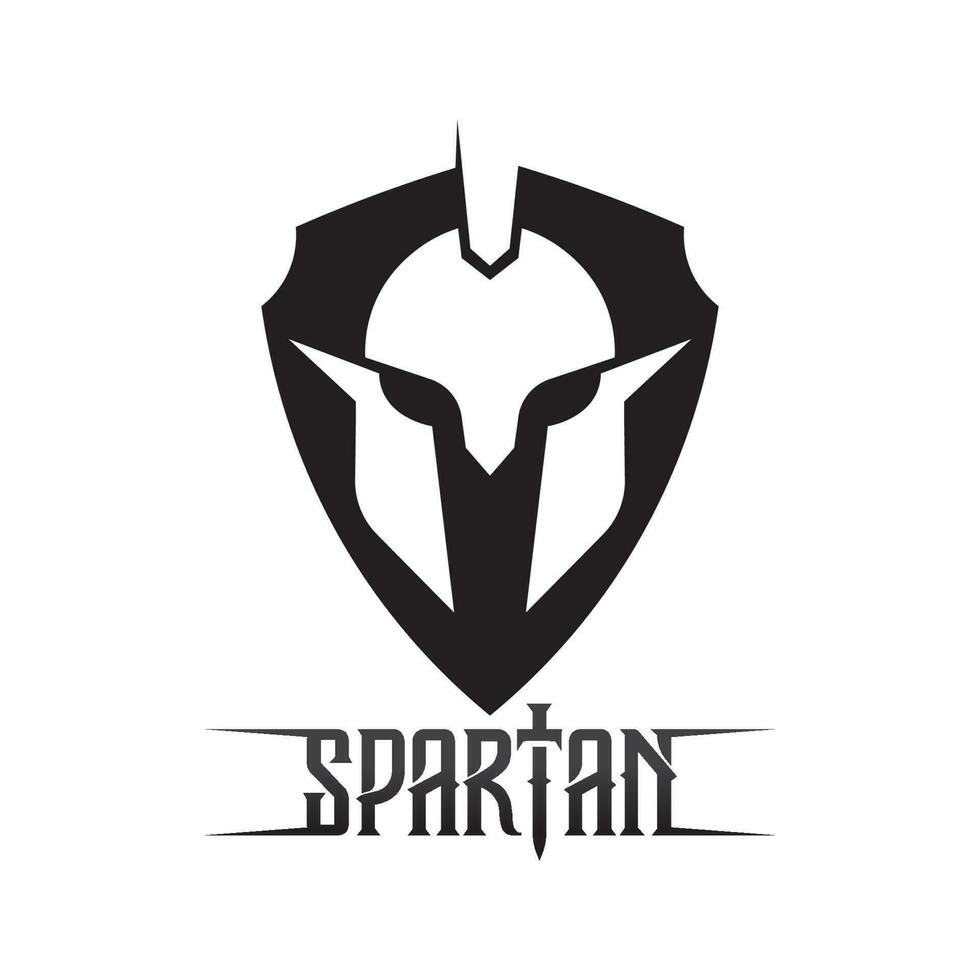 spartaans en gladiator helm logo icoon ontwerpen vector