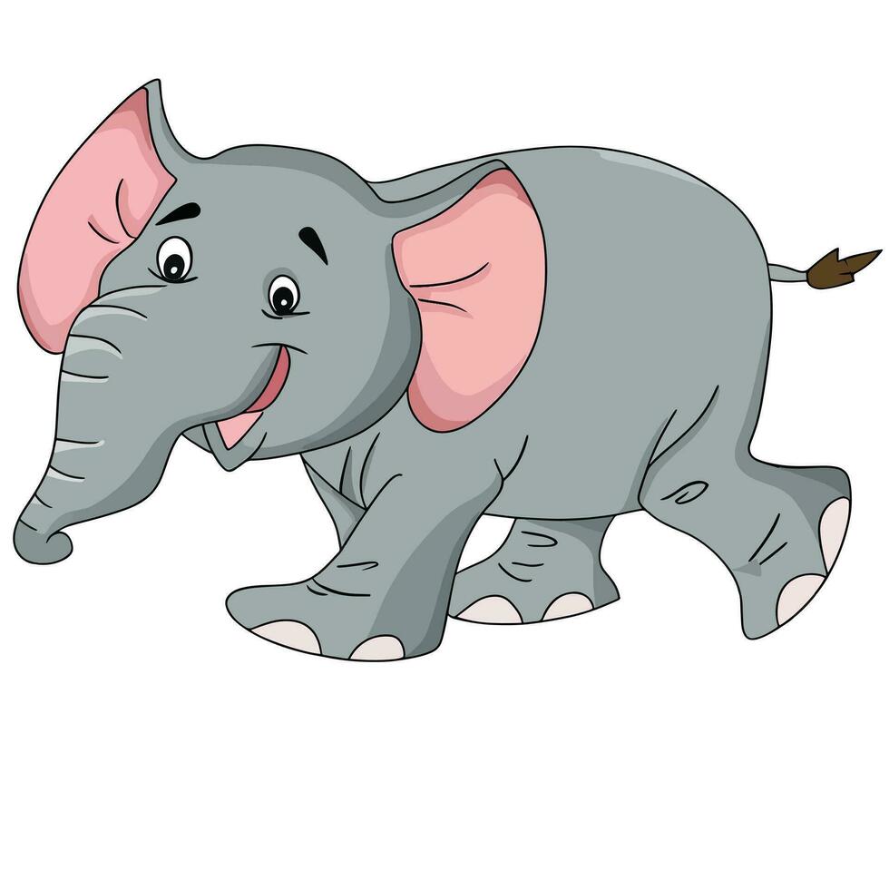 baby olifant clip art vector