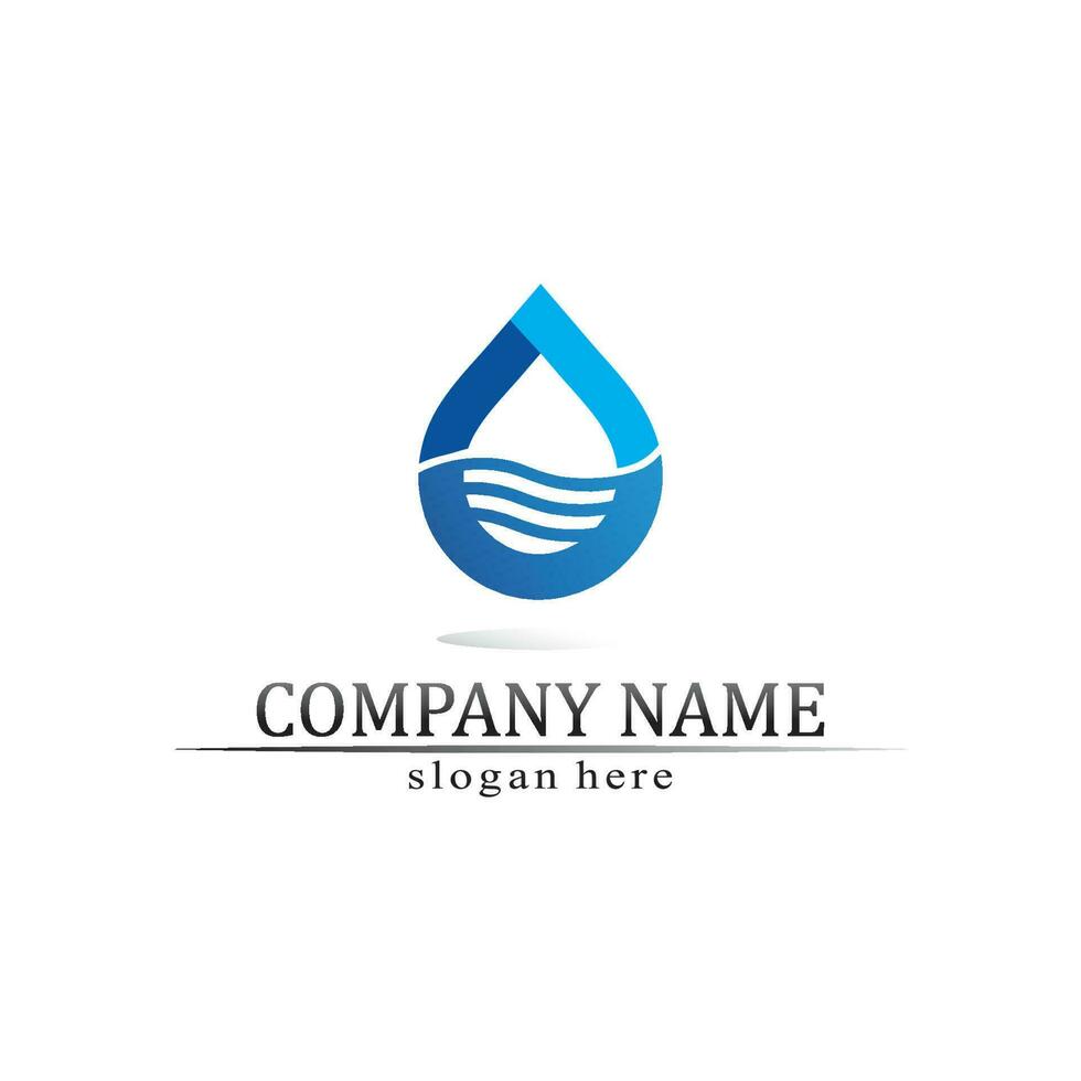 waterdruppel logo sjabloon vector