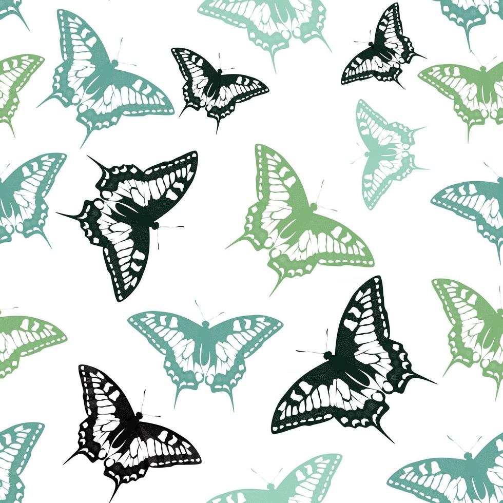vlinder naadloze patroon achtergrond vector