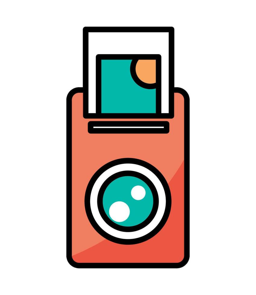 foto camera icoon geïsoleerd ontwerp vector