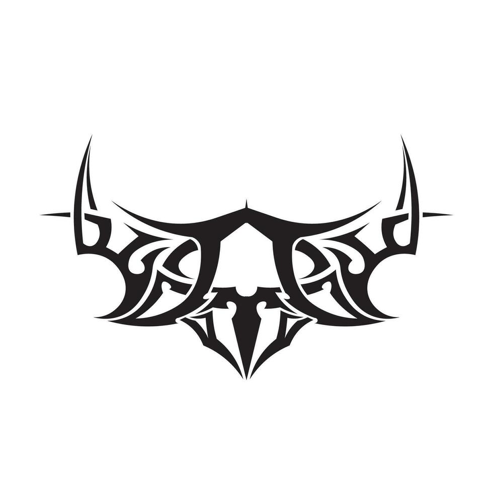 zwart tribal vector logo ontwerp icoon en teken tribal