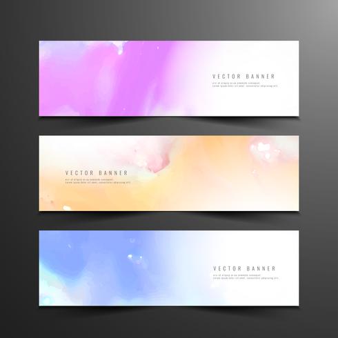 Abstracte moderne banners instellen vector