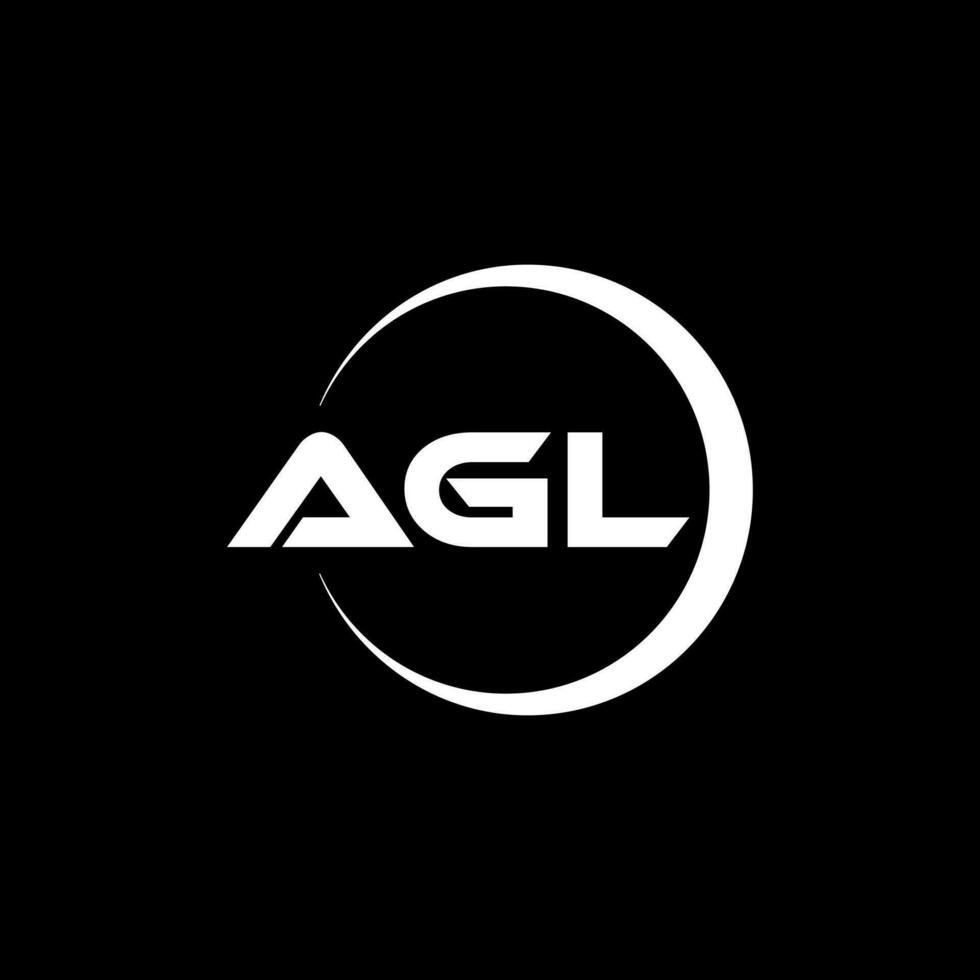 agl brief logo ontwerp in illustratie. vector logo, schoonschrift ontwerpen voor logo, poster, uitnodiging, enz.