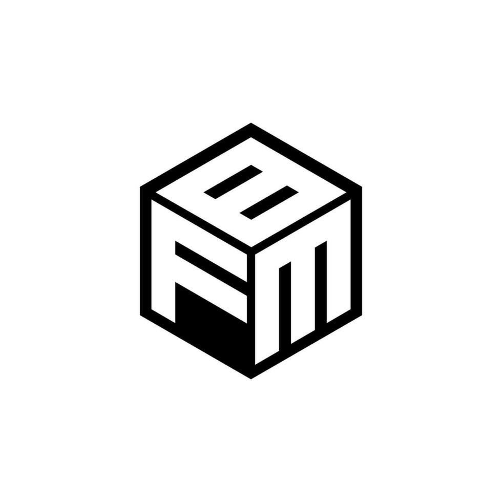 fmb brief logo ontwerp in illustratie. vector logo, schoonschrift ontwerpen voor logo, poster, uitnodiging, enz.