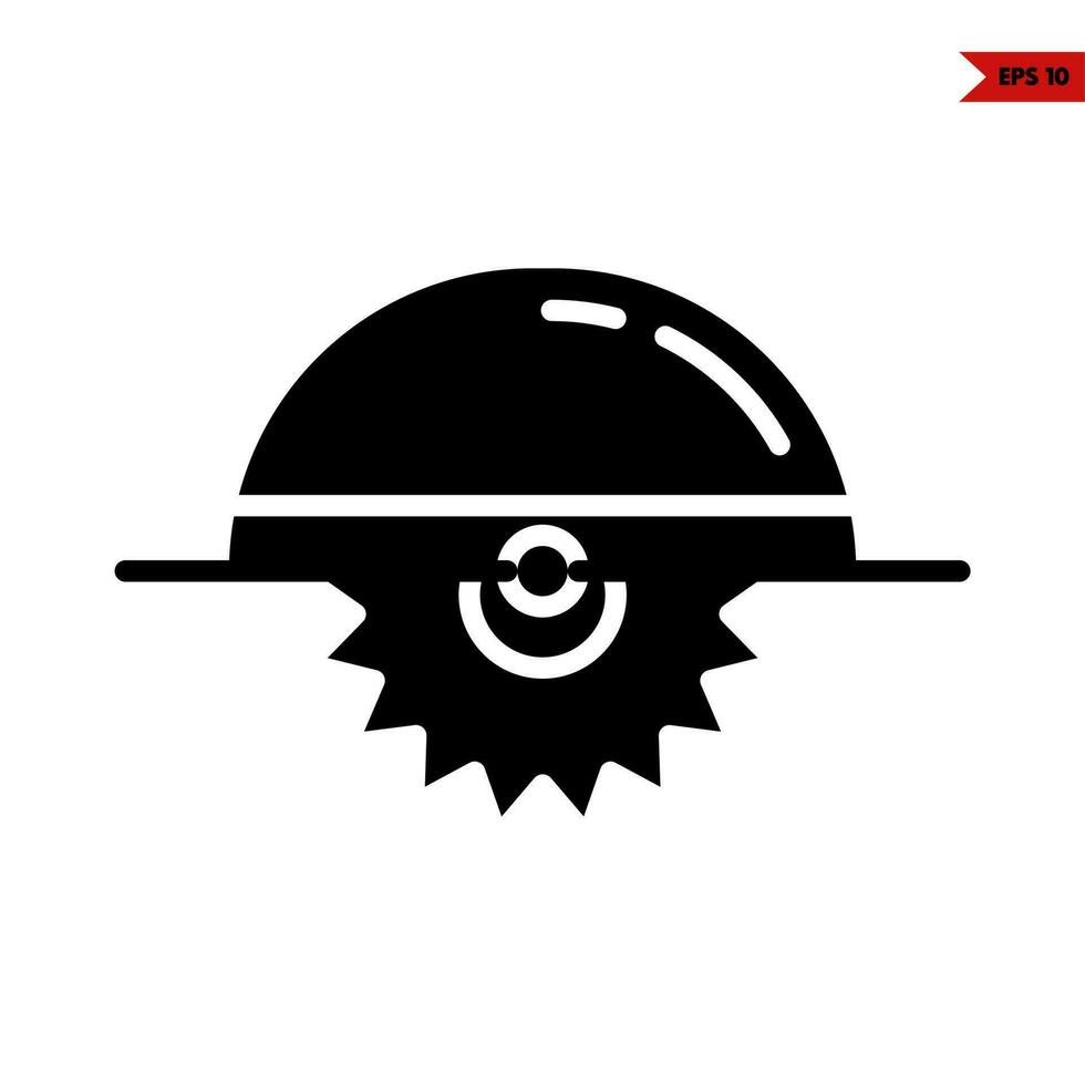 zaagmachine glyph icoon vector