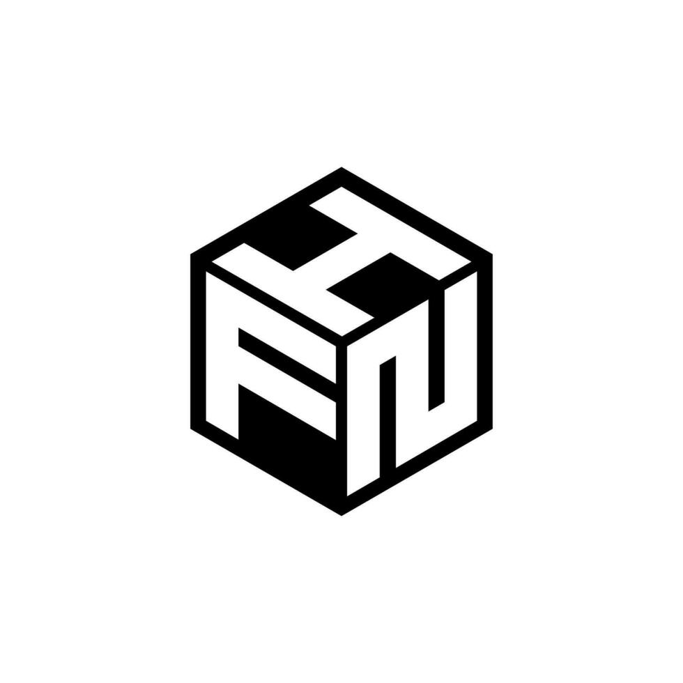 fnh brief logo ontwerp in illustratie. vector logo, schoonschrift ontwerpen voor logo, poster, uitnodiging, enz.