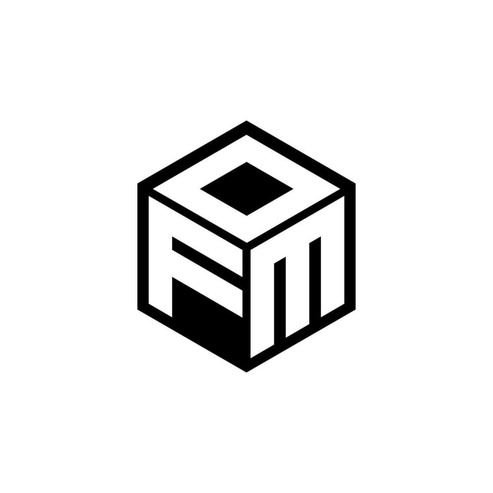 fmo brief logo ontwerp in illustratie. vector logo, schoonschrift ontwerpen voor logo, poster, uitnodiging, enz.