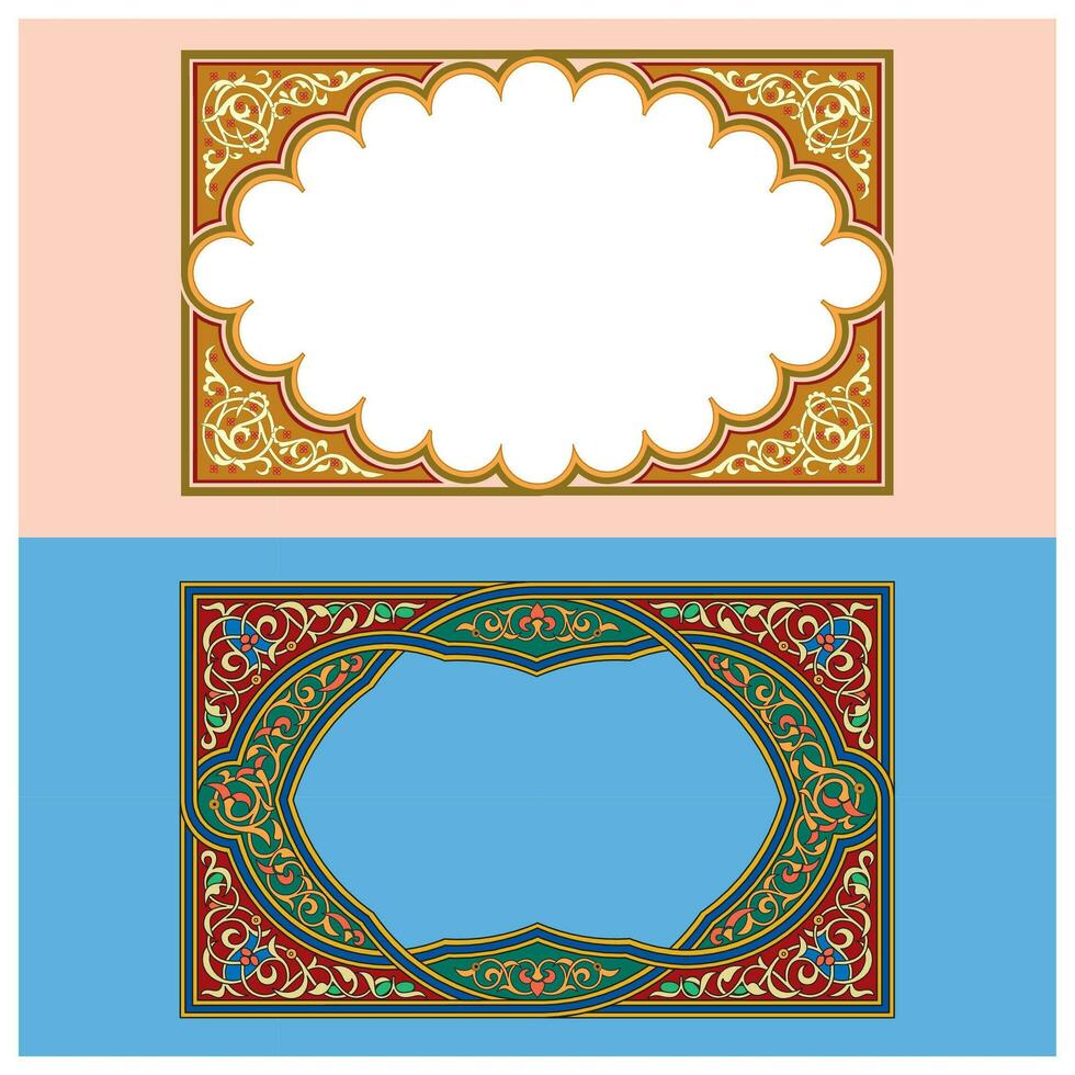 decoratief arabesken vol van vormen en kleuren voor muur decor en huis decoratie vector