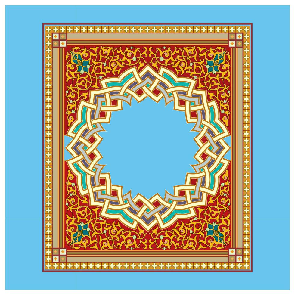 decoratief arabesken vol van vormen en kleuren voor muur decor en huis decoratie vector