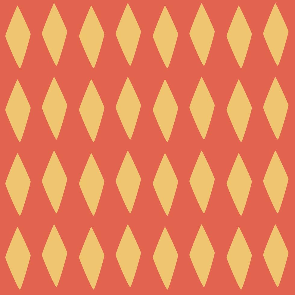 naadloze vector argyle patroon. gele diamanten op een rode achtergrond. stijlvolle moderne geometrische texturen.