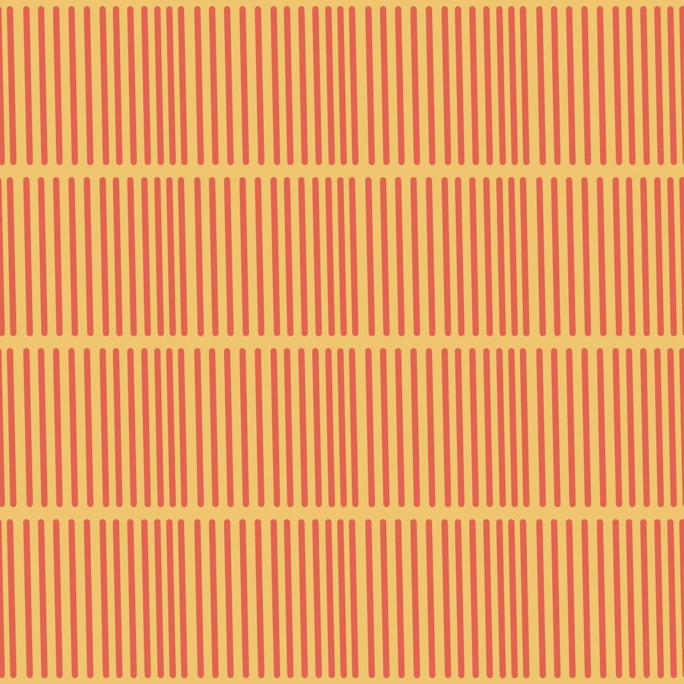 gestreept naadloos patroon. rode strepen op beige patroon als achtergrond. moderne stoffen lintversiering. vector
