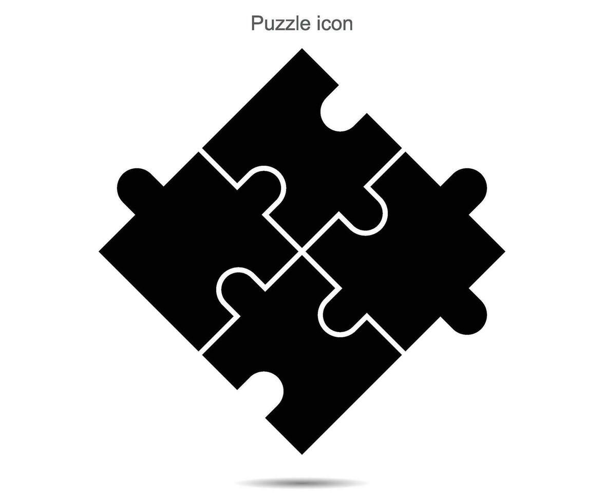 puzzel icoon , vector illustratie