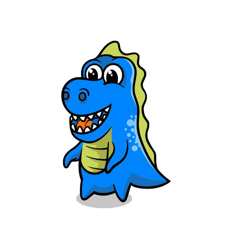 schattig tyrannosaurus mascotte vector