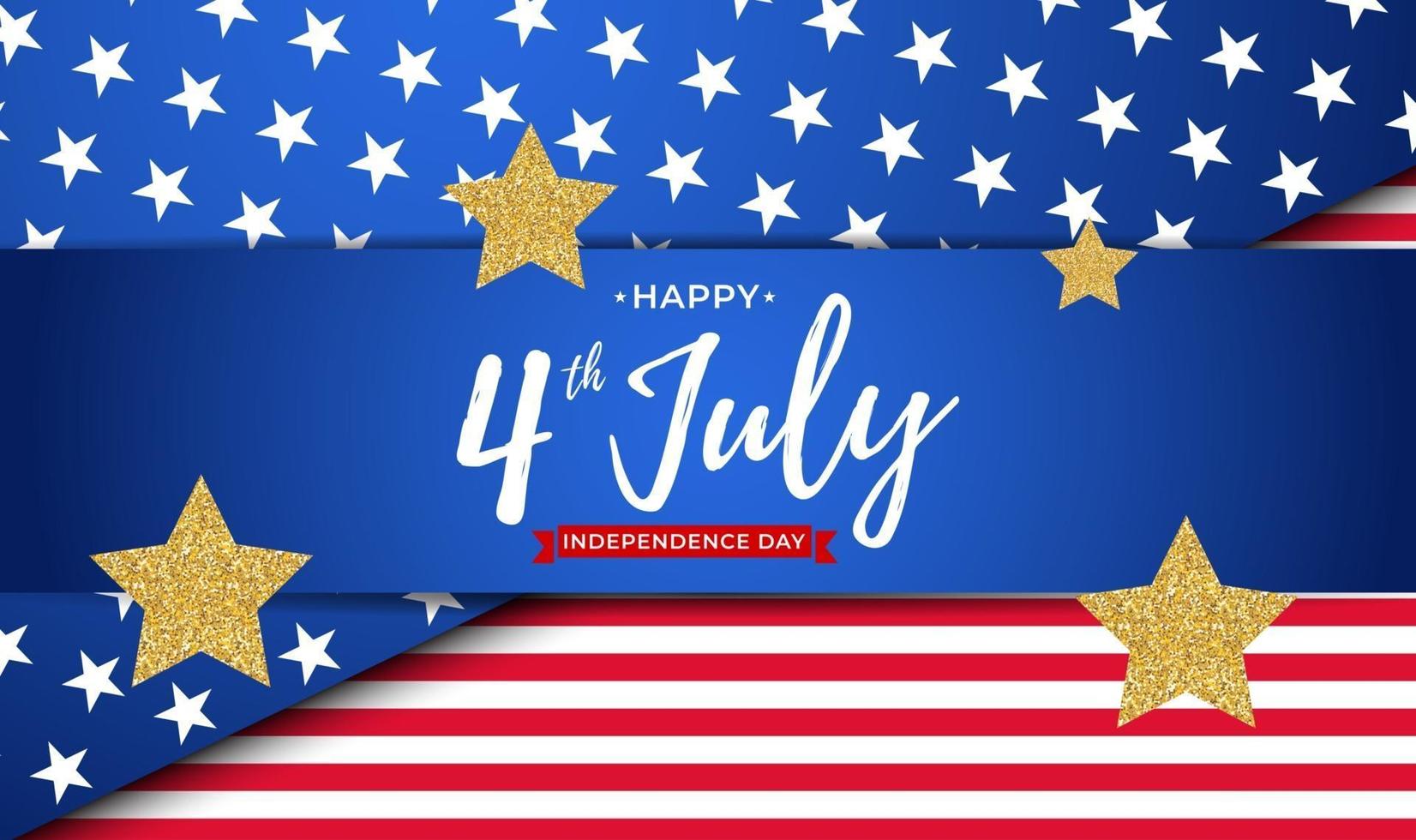 4 juli onafhankelijkheidsdag op de achtergrond van de VS kan worden gebruikt als spandoek of poster vector