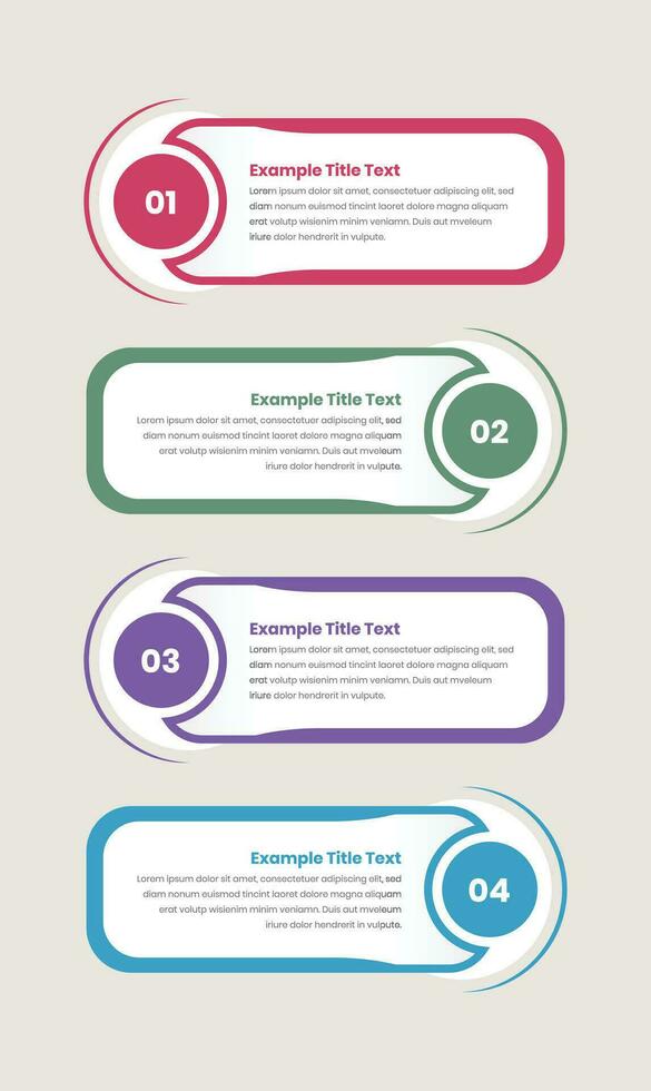 bedrijf werkwijze Overzicht verticaal stappen infographic presentatie sjabloon ontwerp met aantal vector